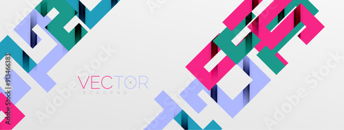Color bend lines with shadow texture effect. Vector Illustration For Wallpaper, Banner, Background, Card, Book Illustration, landing page