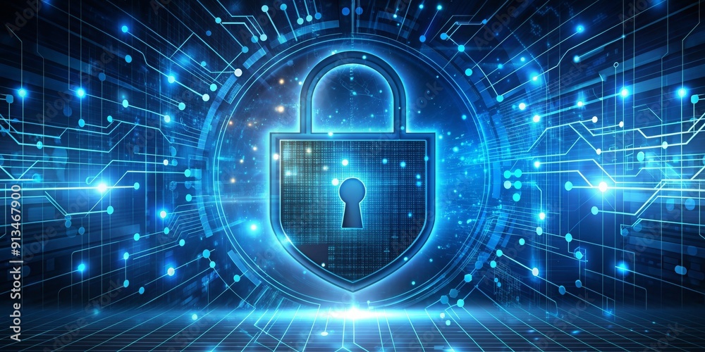 Futuristic cyber security technology for protecting businesses from cyber threats, cybersecurity, future-proof Futuristic cyber security technology for protecting businesses from cyber threats, cybersecurity, future-proof