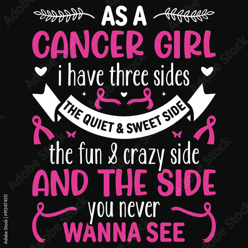 As a cancer girl lung cancer awareness typography tshirt design