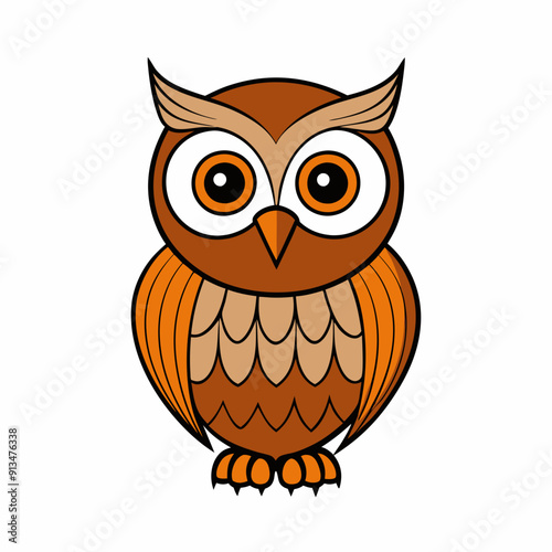 Owl on a branch isolated on white, owl vector illustration, bird on a branch vector art, owl silhouette, bird vector icon, owl on a branch vector, eps, owl on a branch cartoon