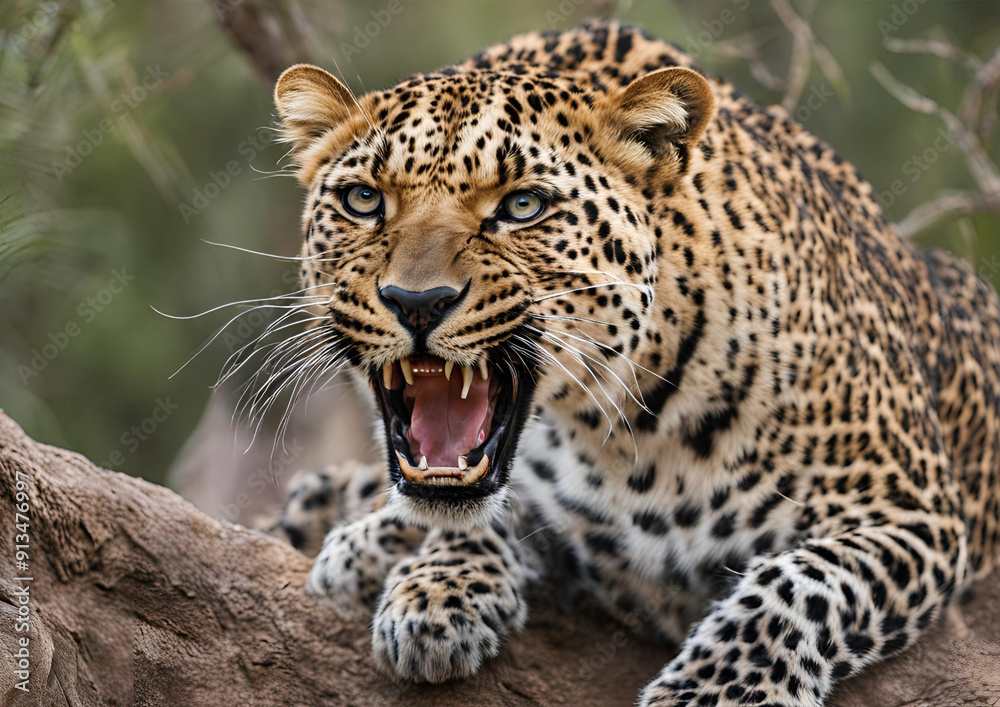 Obraz premium The Grace of the Leopard
