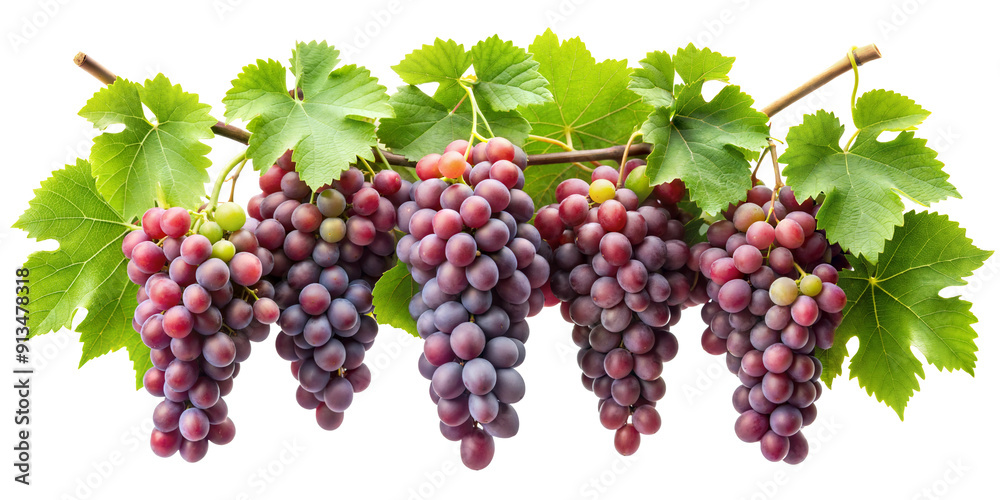 grapevines with branch isolated on transparent background. PNG grapevines with branch isolated on transparent background. PNG
