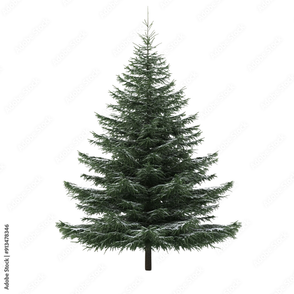 Fototapeta premium Christmas tree isolated on transparent background