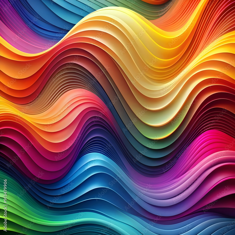 abstract colorful pattern with wavy shapes abstract colorful pattern with wavy shapes