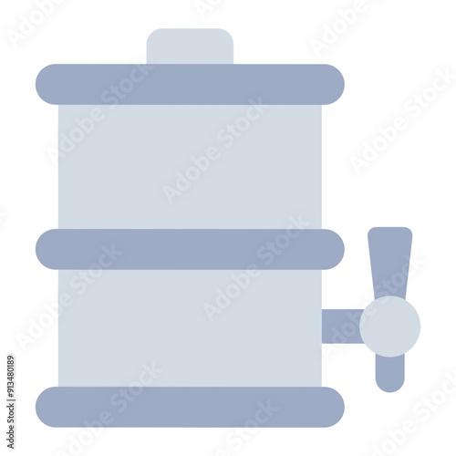 Beer keg icon for Oktoberfest celebration.