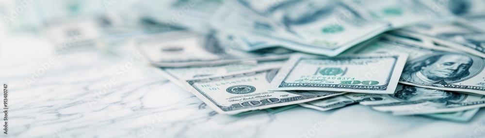 Opulent living, bills and transaction receipts, flat design illustration Opulent living, bills and transaction receipts, flat design illustration