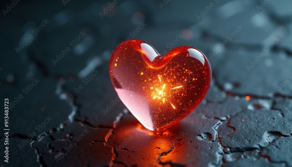 Fototapeta premium Glowing Heart.