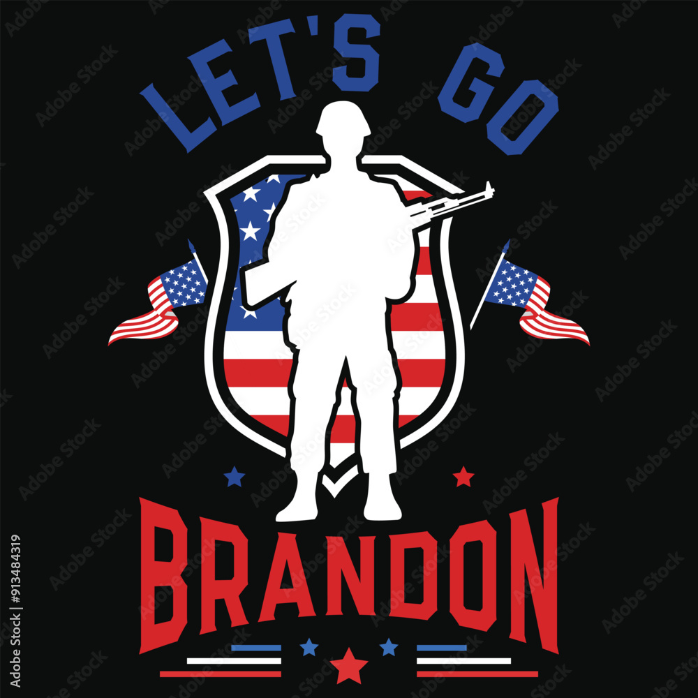 Let's go Brandon American veterans day graphics tshirt design Let's go Brandon American veterans day graphics tshirt design