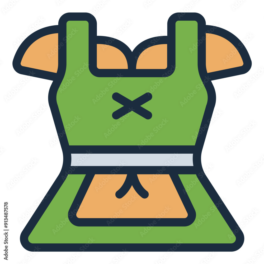 Dirndl dress icon representing traditional wear. Dirndl dress icon representing traditional wear.