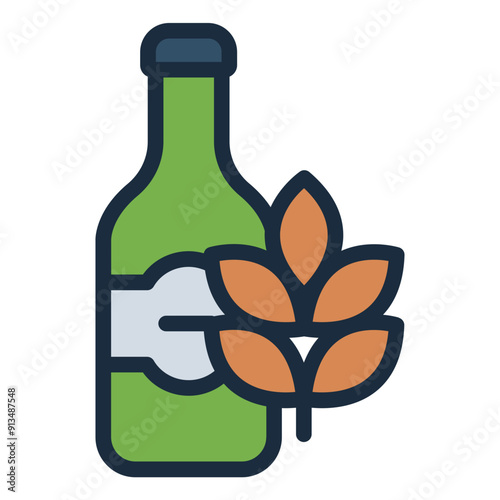 Wheat icon used as ingredient in beer.