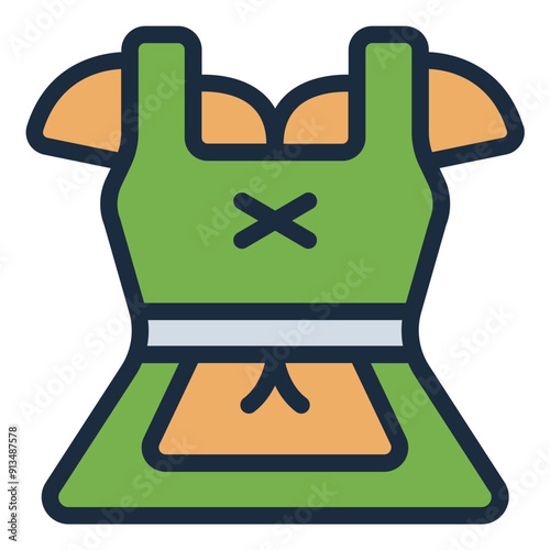 Dirndl dress icon representing traditional wear.