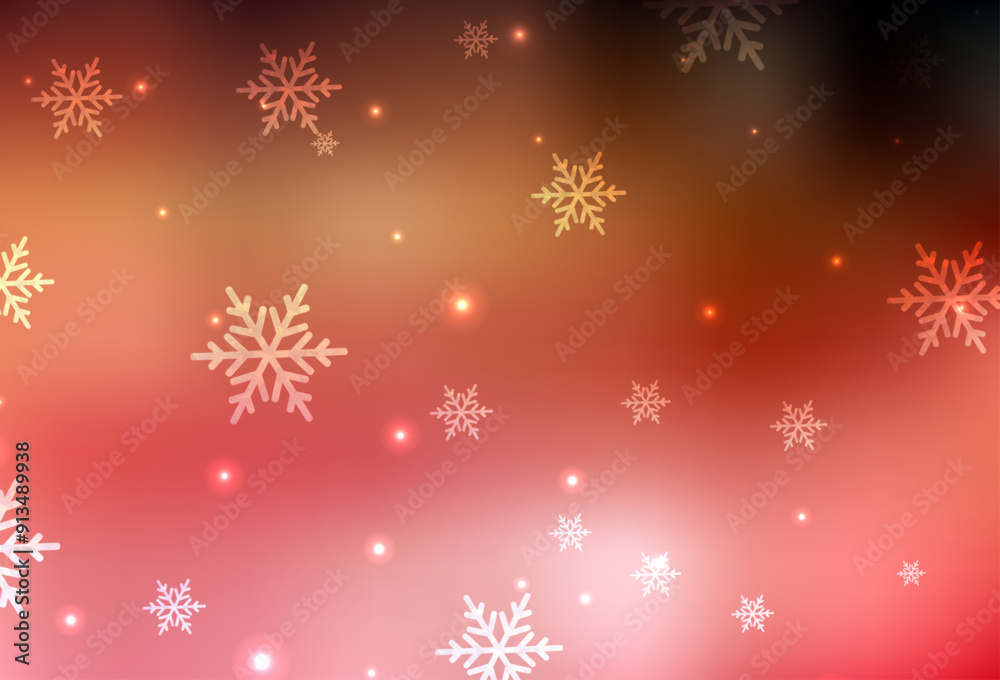 Light Red, Yellow vector texture in birthday style. Light Red, Yellow vector texture in birthday style.