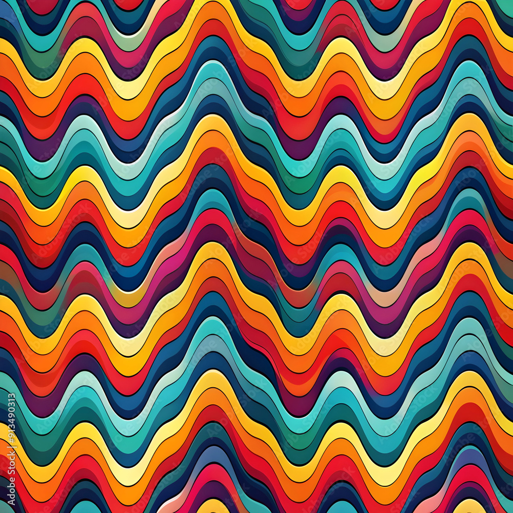 abstract colorful pattern with wavy shapes abstract colorful pattern with wavy shapes