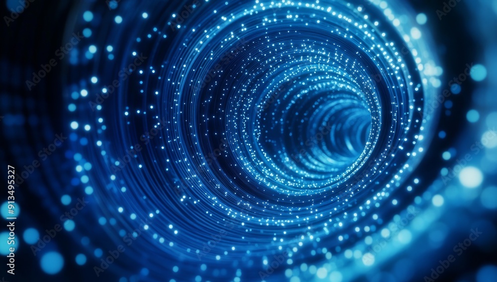 Abstract blue light speed background with glowing lines. Abstract blue light speed background with glowing lines.
