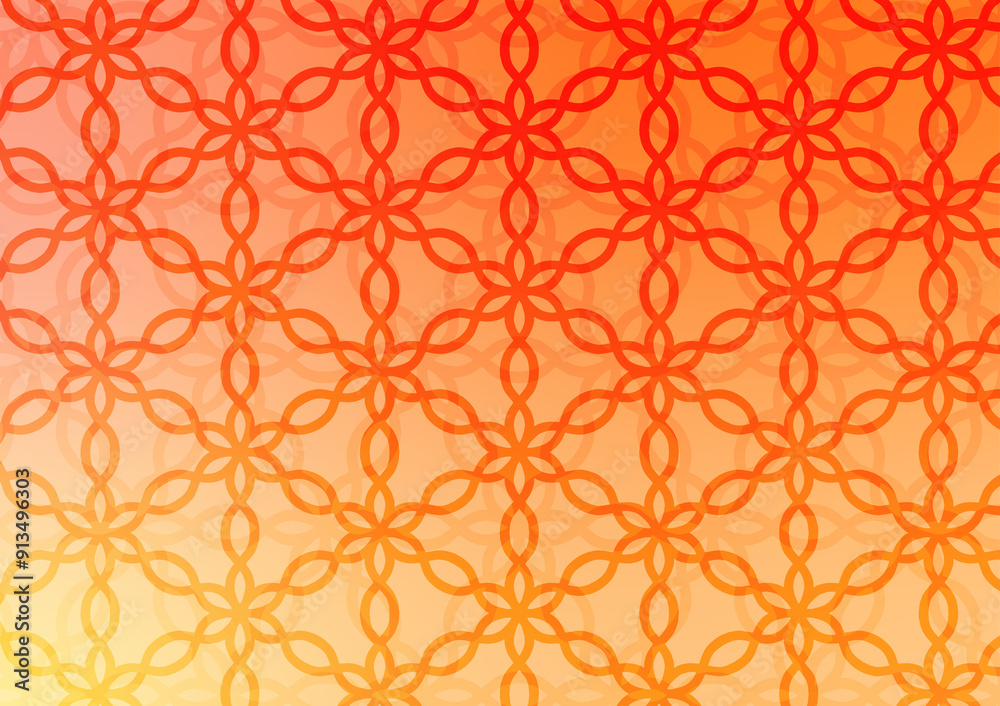 Fototapeta premium Orange soft line gradient net wallpaper background