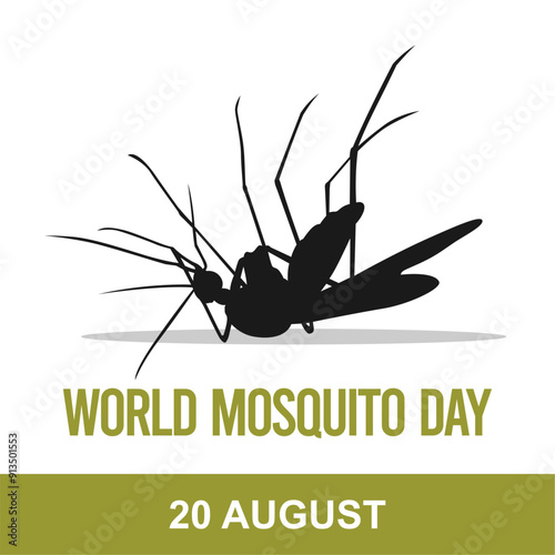 illustration of World mosquito Day background