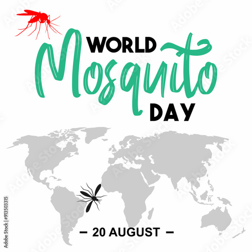 illustration of World mosquito Day background