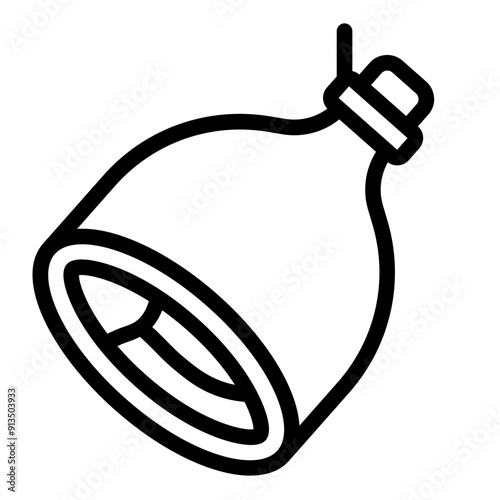 Prosciutto italian ham icon