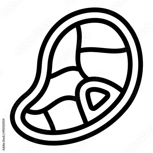 Ossobuco italian meat icon