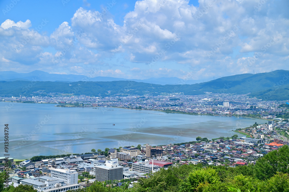 Lake Suwa, Largest Lake in Nagano Prefecture Lake Suwa, Largest Lake in Nagano Prefecture