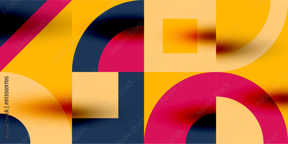 Neo memphis geometric pattern with circles, squares. Pop art abstract background for covers, banners, flyers and posters and other templates Neo memphis geometric pattern with circles, squares. Pop art abstract background for covers, banners, flyers and posters and other templates