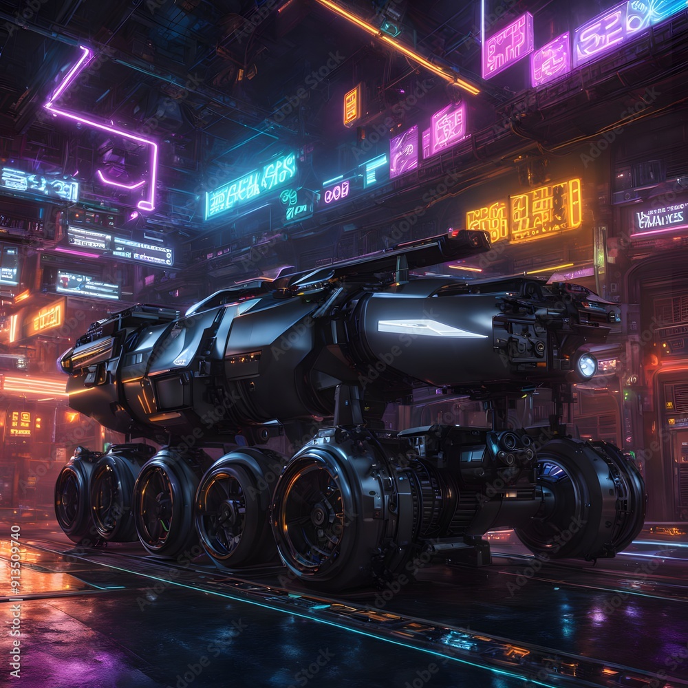 Fototapeta premium engine and station tanck 