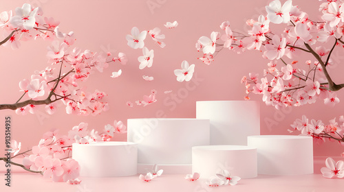 pink cherry blossom in spring