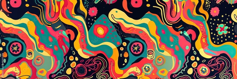a psychedelic design pattern a psychedelic design pattern