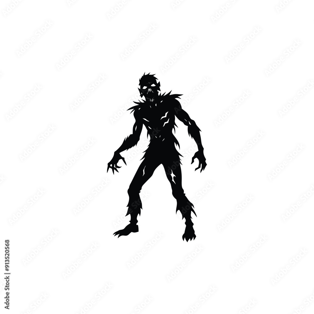 Fototapeta premium zombie silhouette.