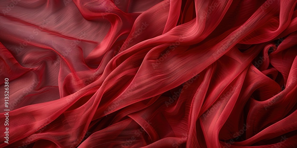 Obraz premium red slik fabric 