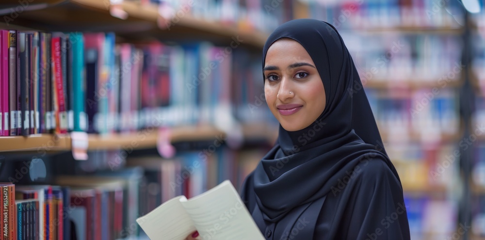 Young Woman in a Library Young Woman in a Library