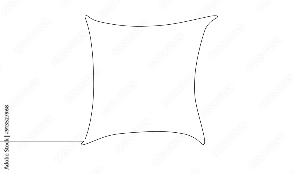 Cushion Throw-Pillow line art, single line art, continuous line art, vector art, illustrator Cushion Throw-Pillow line art, single line art, continuous line art, vector art, illustrator