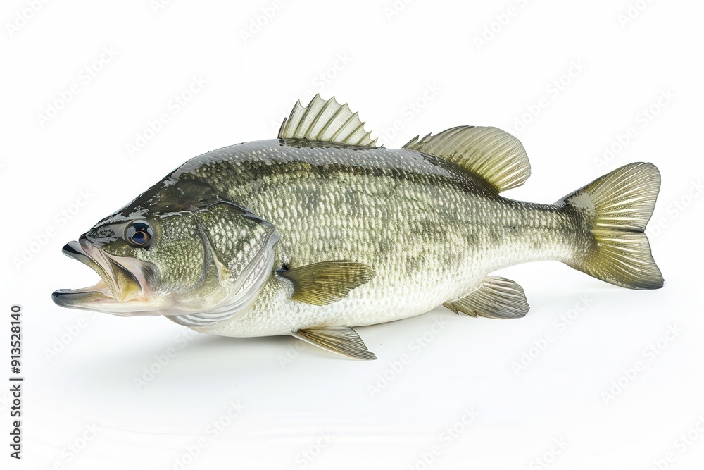 Bass Fish. Trophy Catch Largemouth Bass Fishing in Fresh Water Bass Fish. Trophy Catch Largemouth Bass Fishing in Fresh Water