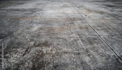 Concrete Floor With A Weathered Texture Captured During Midday Light In An Urban Environment