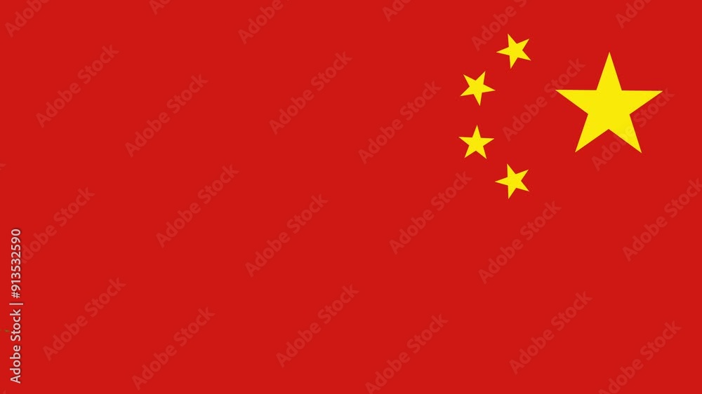 China Flag With Brush Stroke. 4K motion animation. China Flag With Brush Stroke. 4K motion animation.
