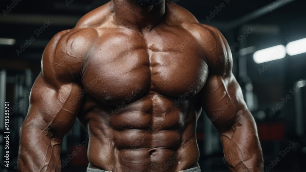Strong man with perfect abs Strong man with perfect abs