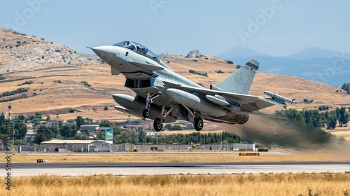 Konya, Turkey: A Royal Air Force Eurofighter Typhoon FGR.4 (BS130 469) takes off from Konya Airport during the Anatolian Eagle Air Force Exercise. photo