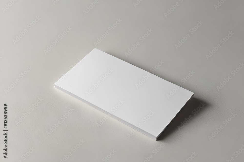 Single white blank business card on a white surface, perfect for showcasing your brand or design. Single white blank business card on a white surface, perfect for showcasing your brand or design.