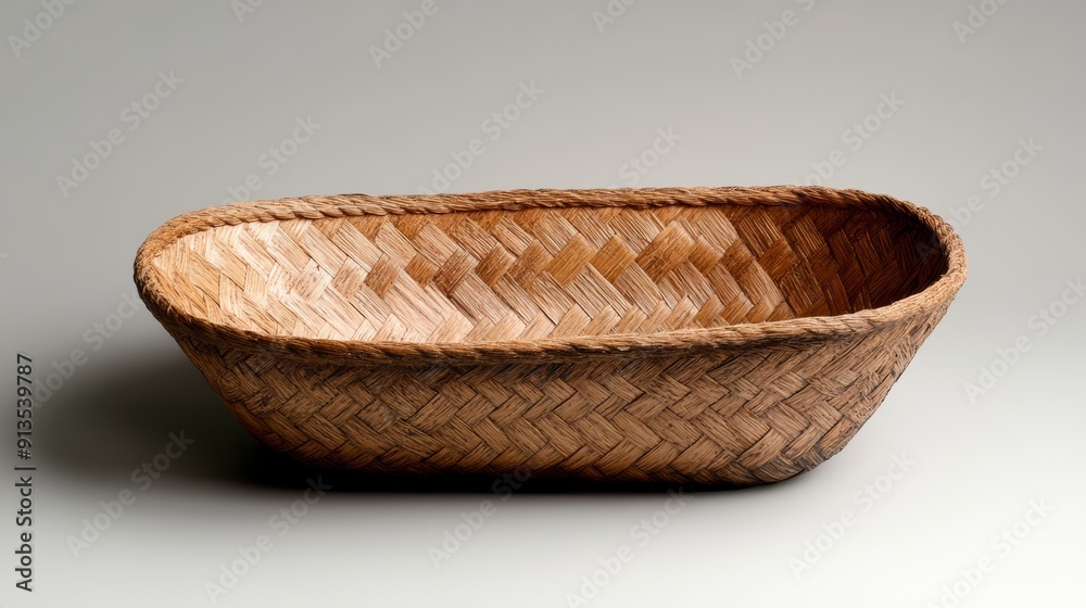 A market basket made from twisted coconut fiber, with an open weave--style raw A market basket made from twisted coconut fiber, with an open weave--style raw