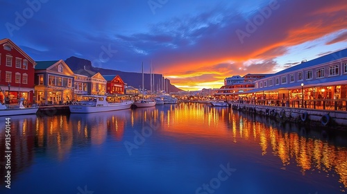 Victoria and Alfred Waterfront in Cape Town, South Africa.