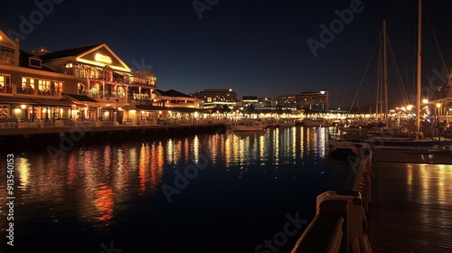 Victoria and Alfred Waterfront in Cape Town, South Africa.