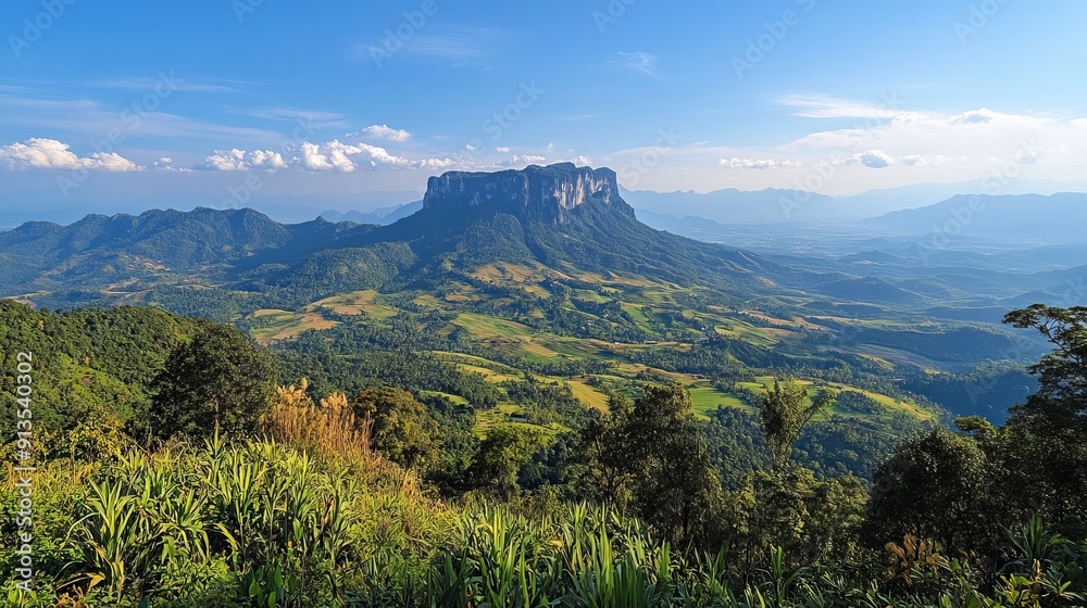 View of Mt. Khao Chang Puak in Thong Pha Phum, Thailand. View of Mt. Khao Chang Puak in Thong Pha Phum, Thailand.
