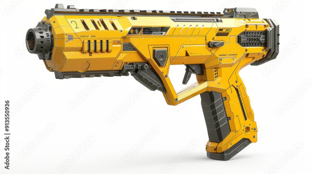 Kriss Vector, 3D illustration, realistic, isolated on white background Kriss Vector, 3D illustration, realistic, isolated on white background
