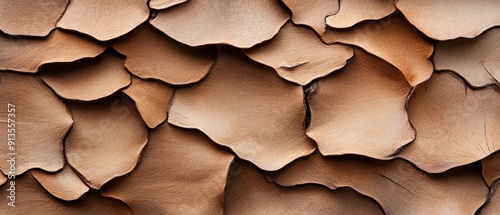 Intricate patterns in sycamore bark, featuring smooth patches interspersed with rugged sections, demonstrating nature's artistry photo