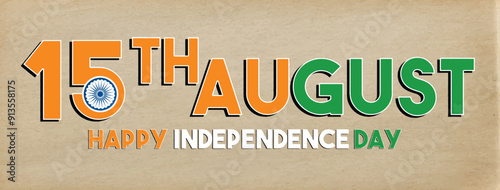 illustration of Independence Day of India on 15th August , happy independence day , template for website , independence day website banner