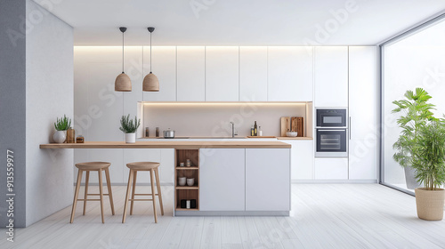 Luxurious Contemporary Kitchen Space: