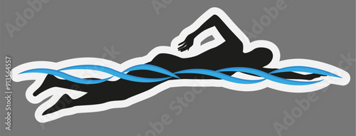 Swimmer Illustration