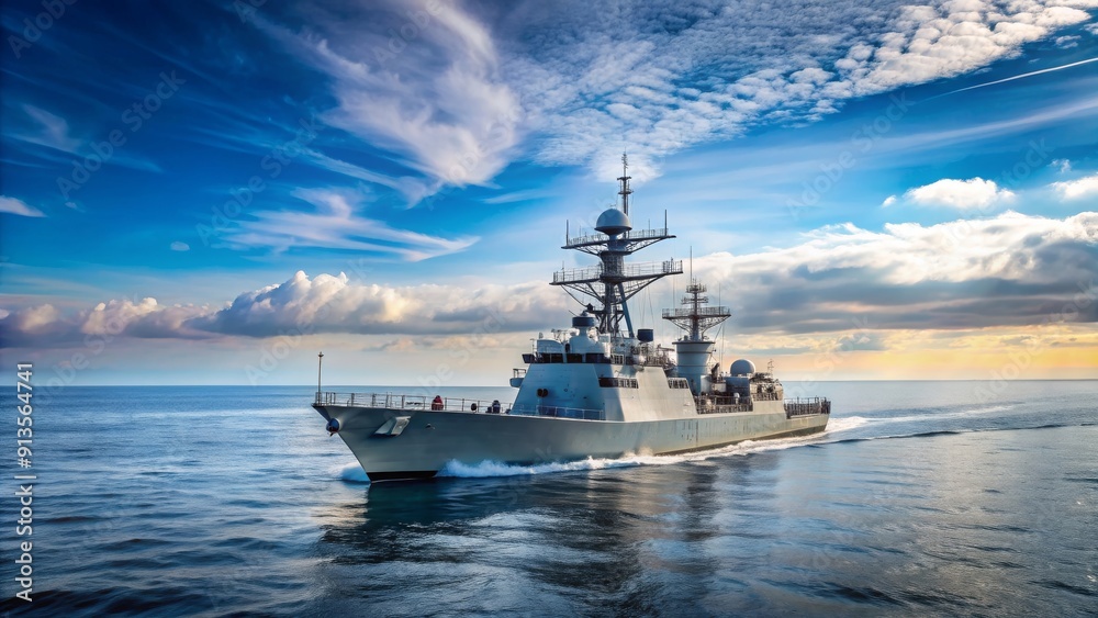 Maritime navy warship sailing on the open sea, military, ship, navy, warship, ocean, sea, water, warfare, defense, vessel Maritime navy warship sailing on the open sea, military, ship, navy, warship, ocean, sea, water, warfare, defense, vessel