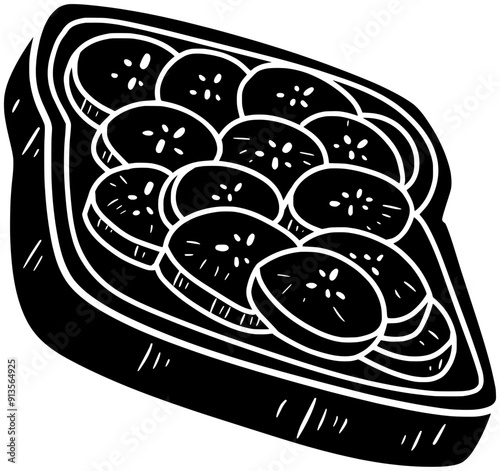 toaster illustration breakfast silhouette welsh logo bread icon food outline toast tasty kitchen rarebit meal snack toasted morning lunch shape cooking eat egg for vector graphic background