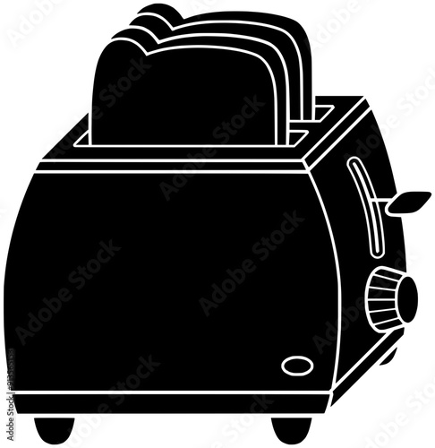 toaster illustration breakfast silhouette welsh logo bread icon food outline toast tasty kitchen rarebit meal snack toasted morning lunch shape cooking eat egg for vector graphic background